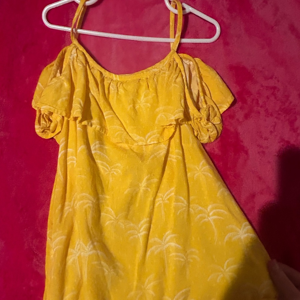 SO Yellow Palm Tree Tank Top - Picture 4 of 4